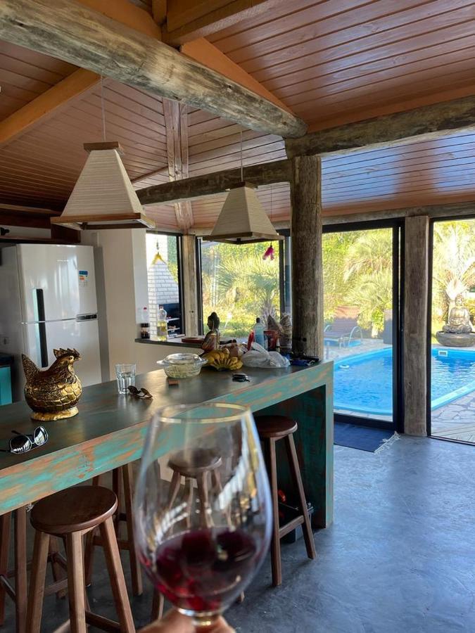 Villa Santorini Praia Do Rosa Com Piscina E Jacuzzi Экстерьер фото